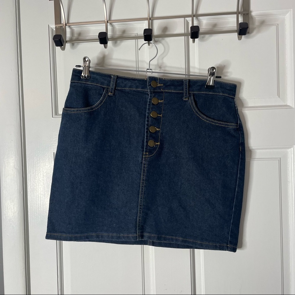 Forever 21 Jean Skirt- L